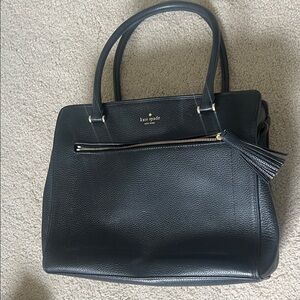 Kate Spade Black Satchel with Tassel